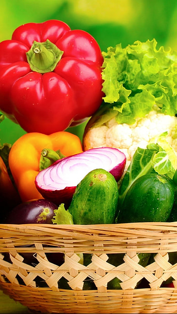 Colourful culinary art, Vibrant kitchen, Wholesome recipes, Fresh ingredients HD phone wallpaper