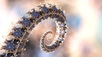 Remarkable fractal patterns, Captivating visuals, Space-inspired designs, Artistic HD wallpaper