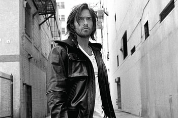 Celebrity Hugh Jackman, Leather jacket HD wallpaper
