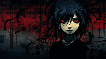 Emo Anime Style, dark, emo HD wallpaper