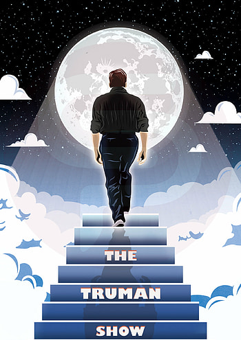 The Truman Show, Phil Shelly artwork, Creative designs, Artistic vision HD phone wallpaper