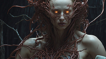 Nightmarish creature lurks around, Nightmare, creature, dark, scary, devil HD wallpaper