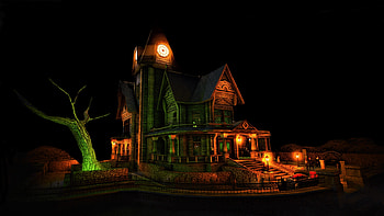gothic mansion HD wallpaper