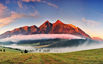 Tatra Mountains Slovakia, sky, fog, mountains, slovakia HD wallpaper