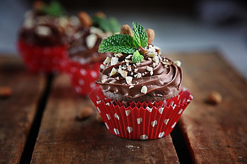 High-definition muffins, backgrounds, Tasty pastries, Scrumptious sweets HD wallpaper