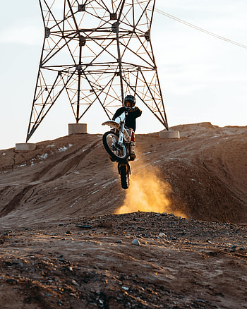 Motorcycles, Motorcyclist, Motorcycle, Bounce, Jump, Extreme, Trick HD phone wallpaper