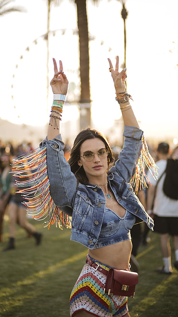 Alessandra Ambrosio, Coachella HD phone wallpaper