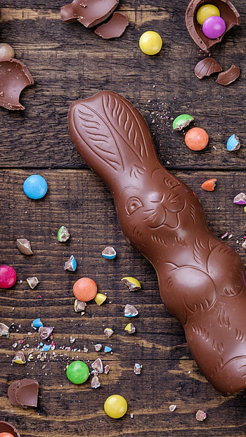 Mouthwatering chocolate bunny, Luscious Easter eggs, Decadent temptation, Indulgent delights HD phone wallpaper