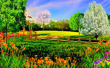 Artistic Spring HD wallpaper