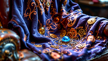 Elegant Blanket Design - Ultra, blanket, fabric, Embroidery, steampunk HD wallpaper