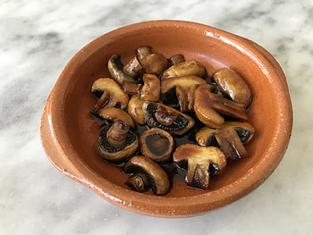 Teriyaki marinated mushrooms, Asian fusion, Bursting with umami, Grilling perfection HD wallpaper