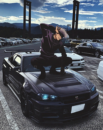 Gojo Satoru, jdm, r34, jujutsukaisen HD phone wallpaper