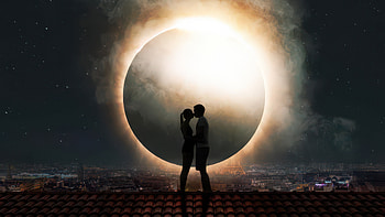 With You Always, couple, love, kissing, artist, artwork, digital-art HD wallpaper