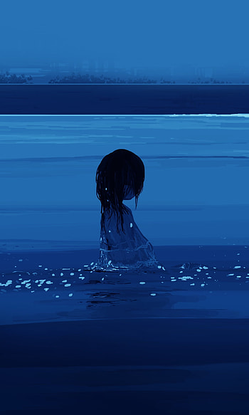 water, Anime, girl, anime girl HD phone wallpaper