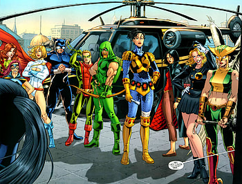 Hawkgirl, Green Arrow, Power Girl HD wallpaper