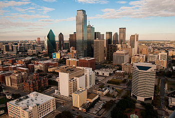 Dallas Skyline, Hacking attack, Emergency sirens, City security HD wallpaper
