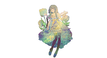 Artwork, beautiful and cute, anime girl HD wallpaper
