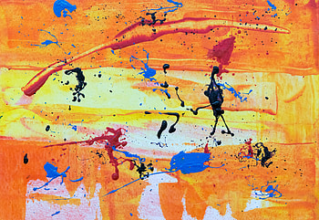 Abstract, Drops, Spray, Paint HD wallpaper
