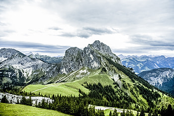 Nature, Mountains, Summer, View From Above, Vertex, Tops HD wallpaper
