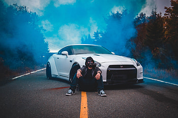 Mask, Smoke, Miscellanea, Miscellaneous, Car, Machine, Gas Mask, Human, Person, Cloud HD wallpaper