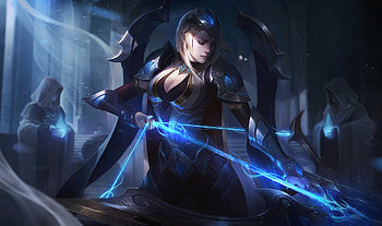 Ashe League Of Legends Warrior, league-of-legends, games, artist, artwork, digital-art, warrior HD wallpaper