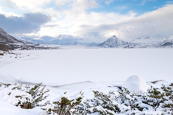 Landscape, Winter, Nature, Mountains, Snow, Valley HD wallpaper