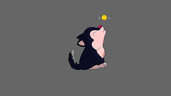 LOBINHO, fofo, lobo, fofinho, desenho, arte HD wallpaper