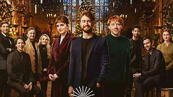Alfred Enoch Bonnie Wright Daniel Radcliffe Emma Watson Evanna Lynch Matthew Lewis Harry Potter 20th Anniversary Return to Hogwarts HD wallpaper