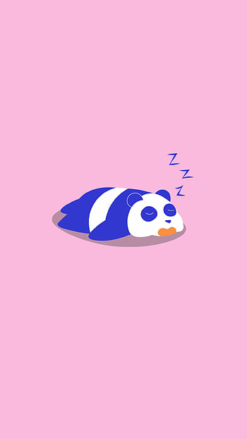 Art, Vector, Minimalism, Cool, Sleep, Dream, Panda HD phone wallpaper