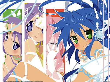 Lucky Star, kagami, anime, miyuki, konata, tsubasa HD wallpaper