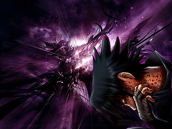 Darkness, sasuke, power, hate, evil, dark, revange, nlack, anime, naruto, memories HD wallpaper