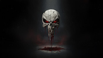 The Punisher Skull, the-punisher, punisher, superheroes, logo, artwork, art, digital-art, ai HD wallpaper
