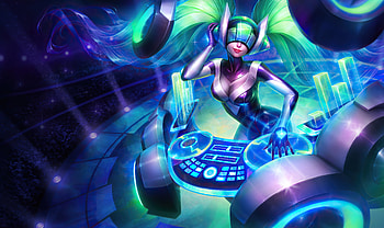 Sona League Of Legends, sona, league-of-legends, anime-girl, anime, artist, artwork, digital-art HD wallpaper