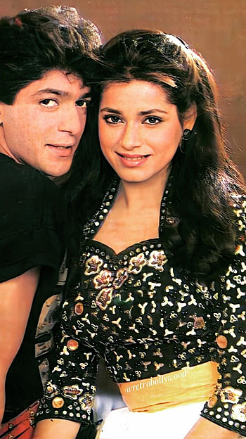Neelam kothari soni, chunky pandey, neelam kothari, bollywood movie HD phone wallpaper