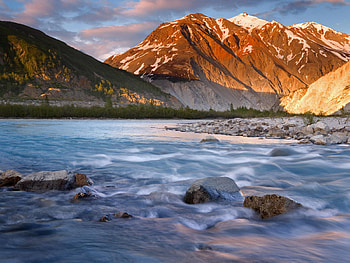 Mountain, River, Mountains, , Alaska, Water HD wallpaper