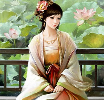 Summer, lily pad, sublime, oriental, long hair, beauty, nice, lady, flower, maiden, angelic, female, sweet, divine, gorgeous, chinese, girl, beautiful, lily, pretty, lovely, lotus HD wallpaper