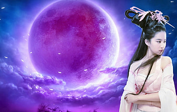 Pure beauty, space, fantasy, art, woman HD wallpaper