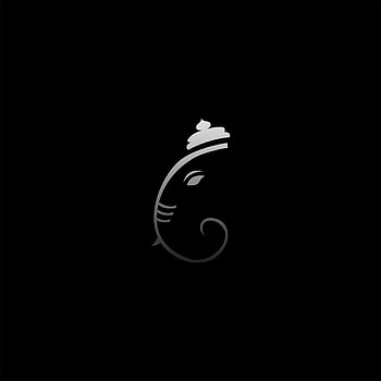 Lord Ganesha, Ganesh Black and White HD phone wallpaper