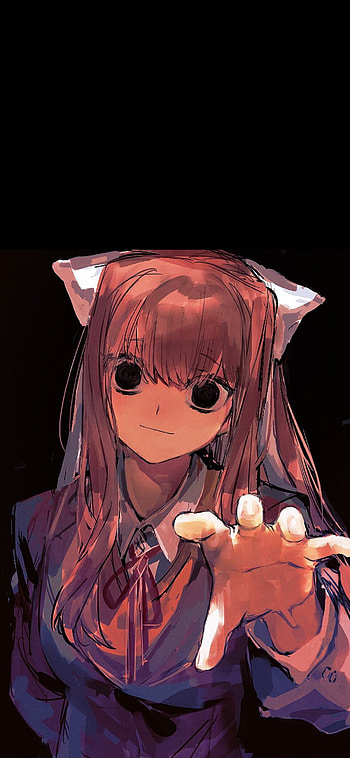 Monika, art, cartoon HD phone wallpaper