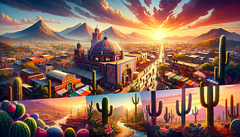 Vibrant Mexico: Stunning Ultra, Mexico, landscape, mountain, cactus HD wallpaper