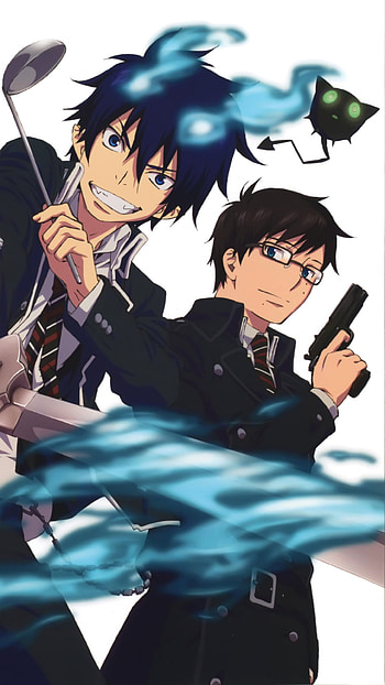 Anime blue exorcist, Demonic battles, Intriguing plot, Engaging storytelling HD phone wallpaper