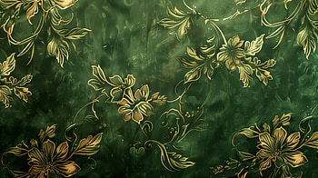 Green Floral Elegance, aesthetic, green aesthetic HD wallpaper