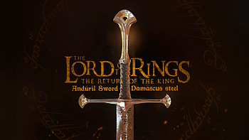 Anduril Sword, Lord of the Rings, King Elessar's sword, 3D model HD wallpaper