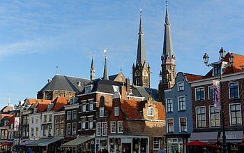 Delft, Netherlands, Delft, houses, Netherlands, church HD wallpaper