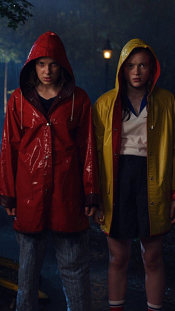 Stranger Things 4, Rain, Night HD phone wallpaper