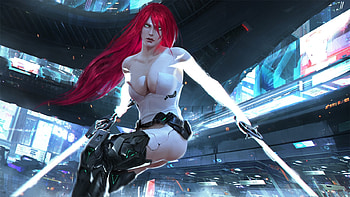 Futuristic Warrior, Women, Futuristic, girl, Warrior HD wallpaper