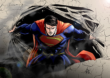 Superman New Art, superman, superheroes, digital-art, artwork HD wallpaper