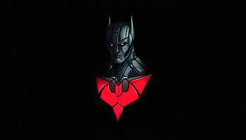 Batman Beyond, animated show, dark, minimal HD wallpaper