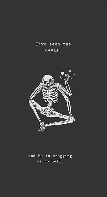 The devil, monochrome graphy, elbow HD phone wallpaper