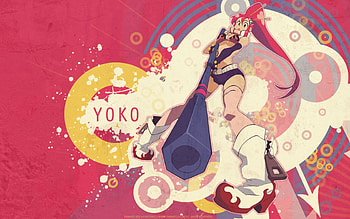 Yoko Ritona, awesome, flames, cute, sniper, beauty, gun, sexy, gurren lagenn, yoko, thigh highs, hot, bikini, beautiful, anime girl, ritona, cool, fire HD wallpaper